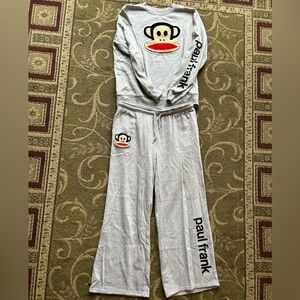 Paul Frank Heather Gray Top and Sweatpants